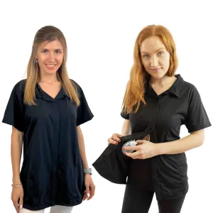 Mastectomy Recovery Top with Velcro Access - Half Sleeve