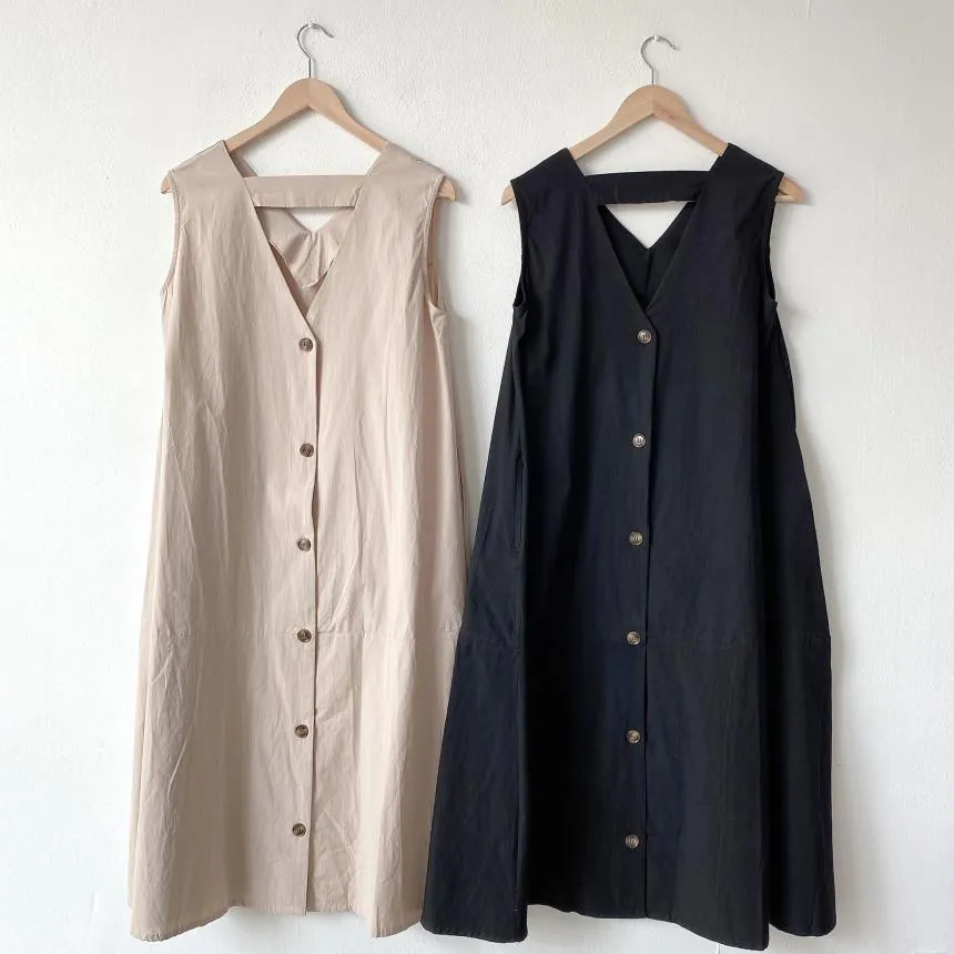 Maxi Dresses Summer Back Single Breasted Women's Dress Sexy Sleevless Loose Female Robe Dress Plus Size Dresses
