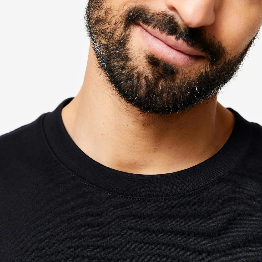 Men's Fitness T-Shirt 500 Essentials - Pale