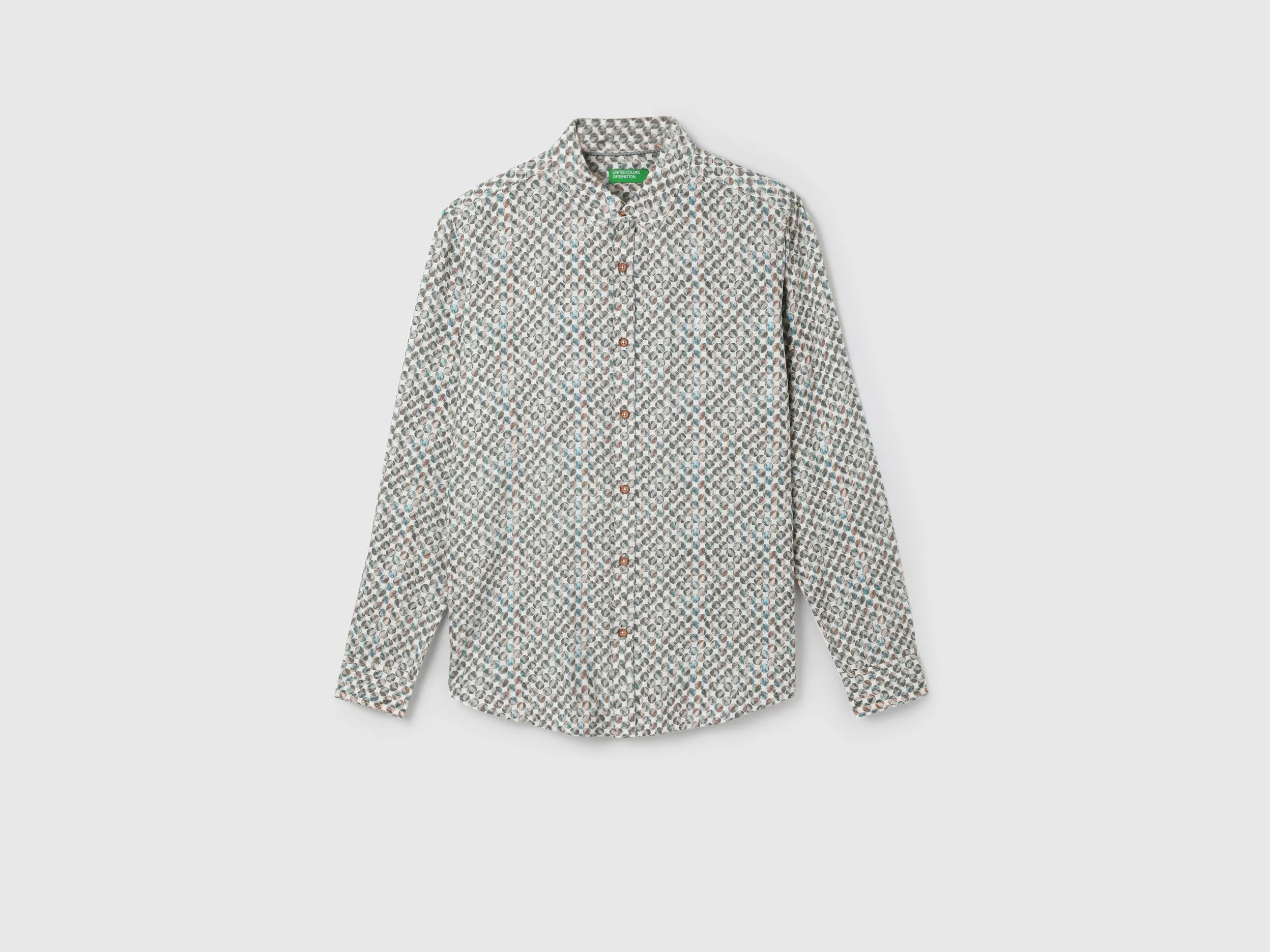 Men's Slim Fit Spread Collar Printed Shirts