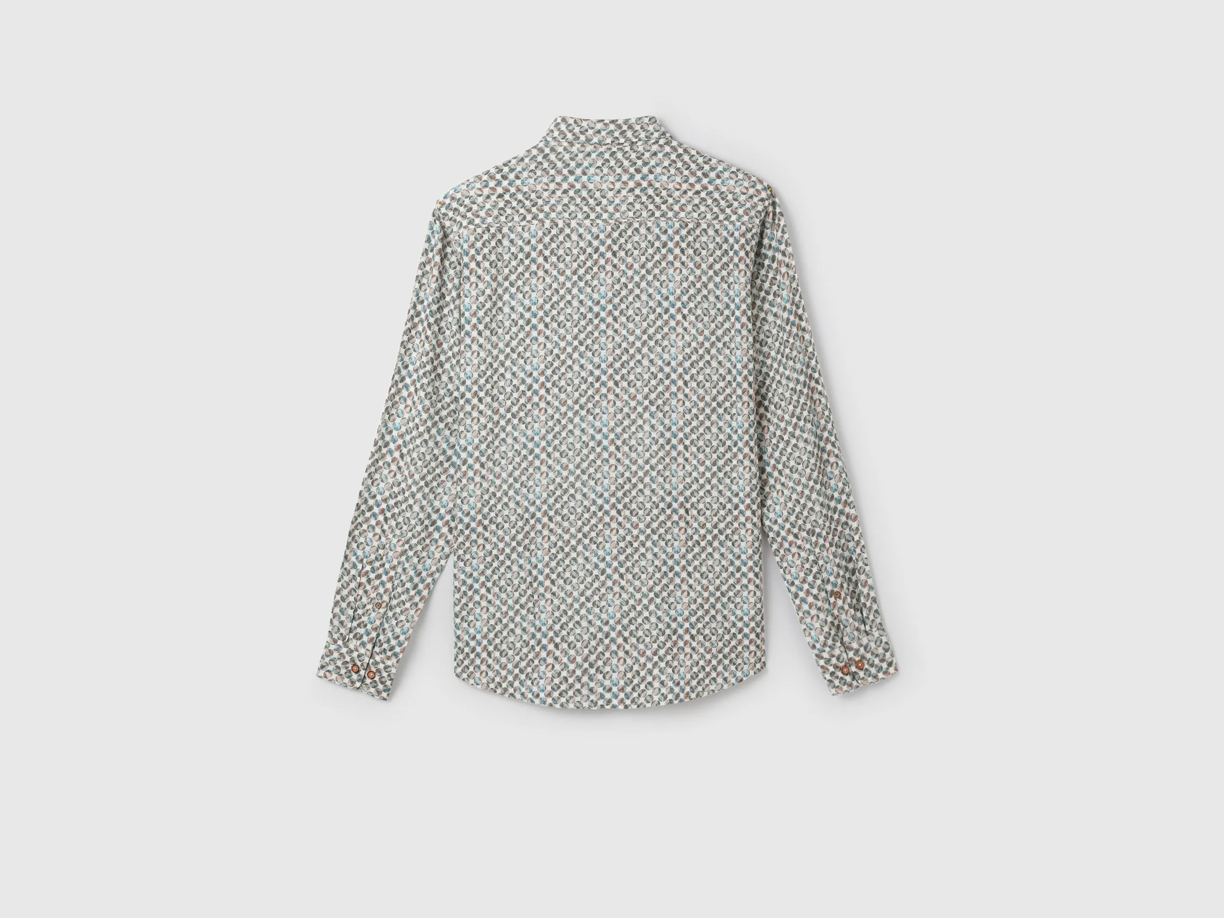 Men's Slim Fit Spread Collar Printed Shirts