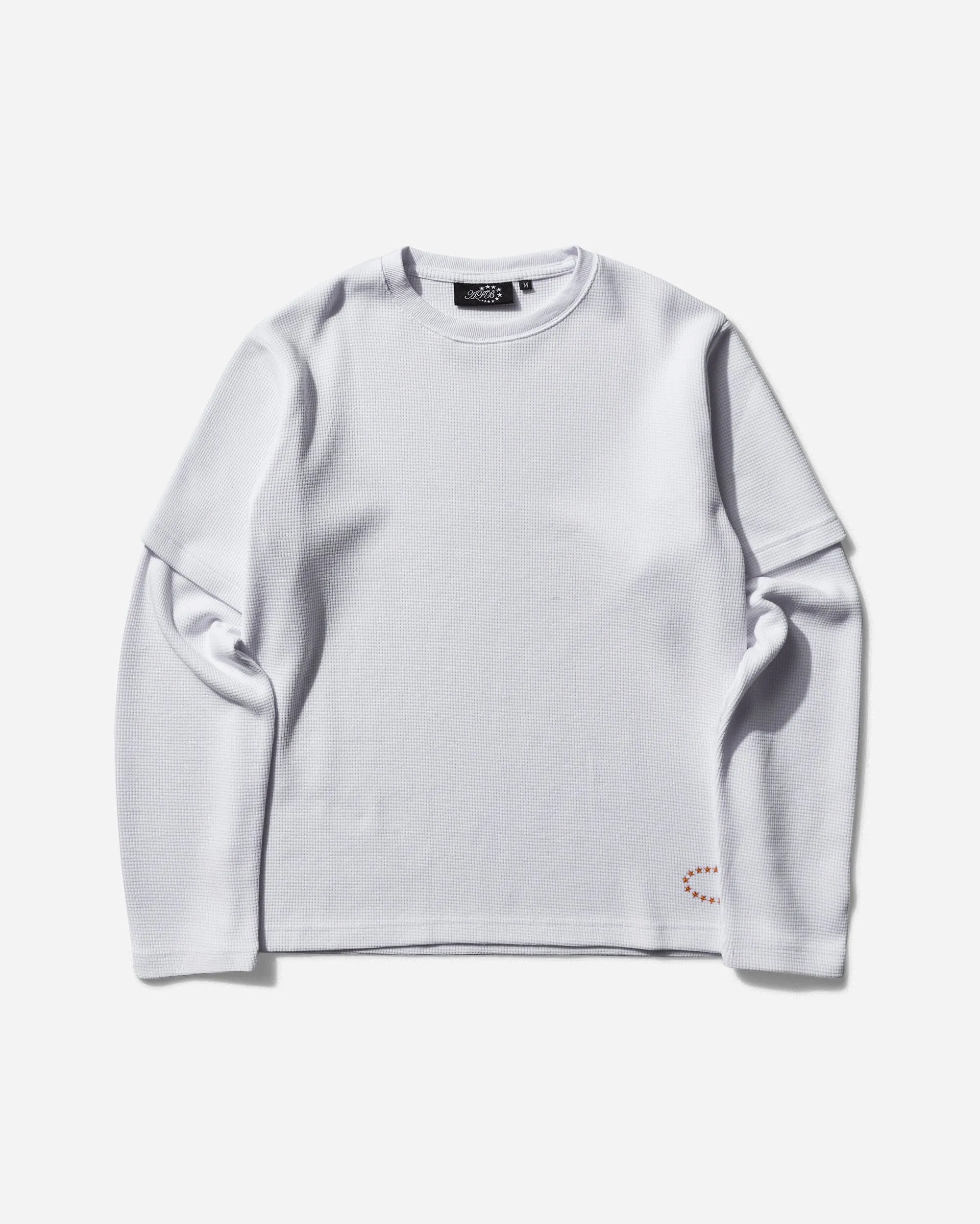 Men's Thermal Layered Longsleeve T-Shirt White