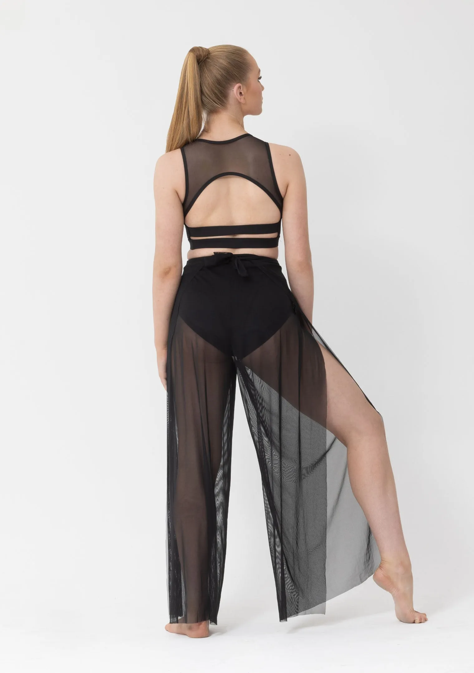 Mesh Wrap Pants