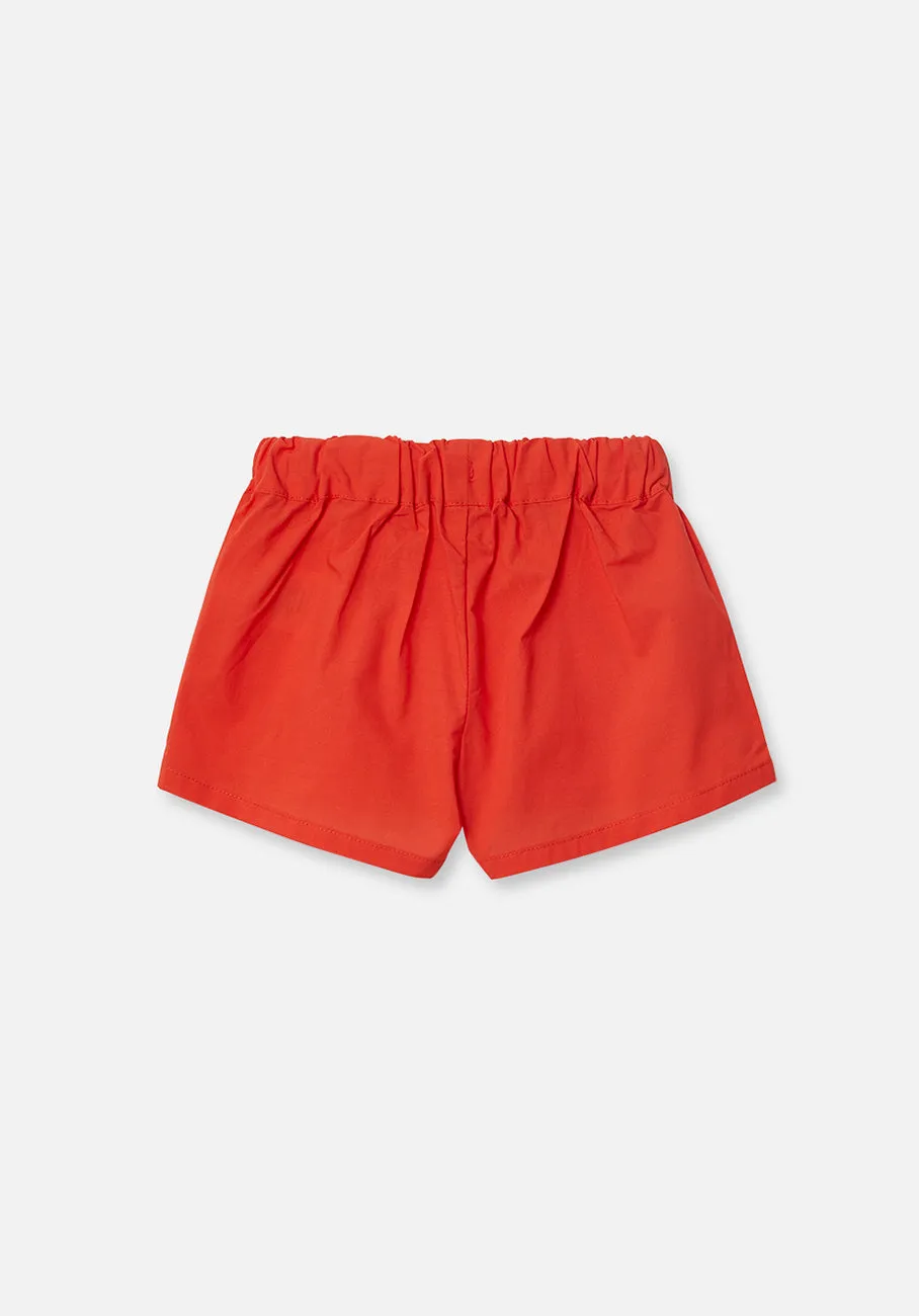 Miann & Co Kids - Elastic Waist Shorts - Tomato