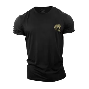 Mini Camouflage Skull Cotton T-Shirt