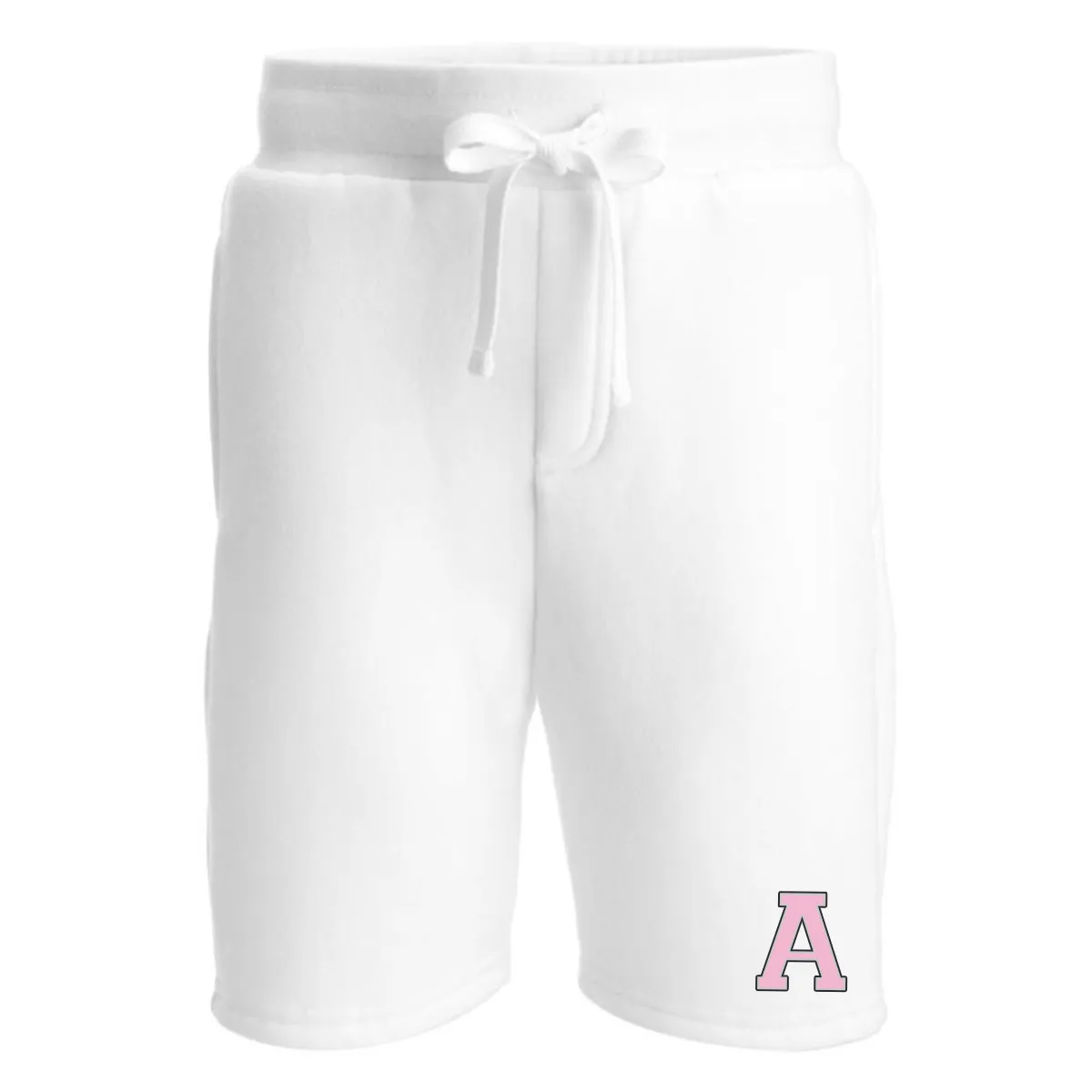 MiniVIP© Personalised Varisty Letters White Shorts