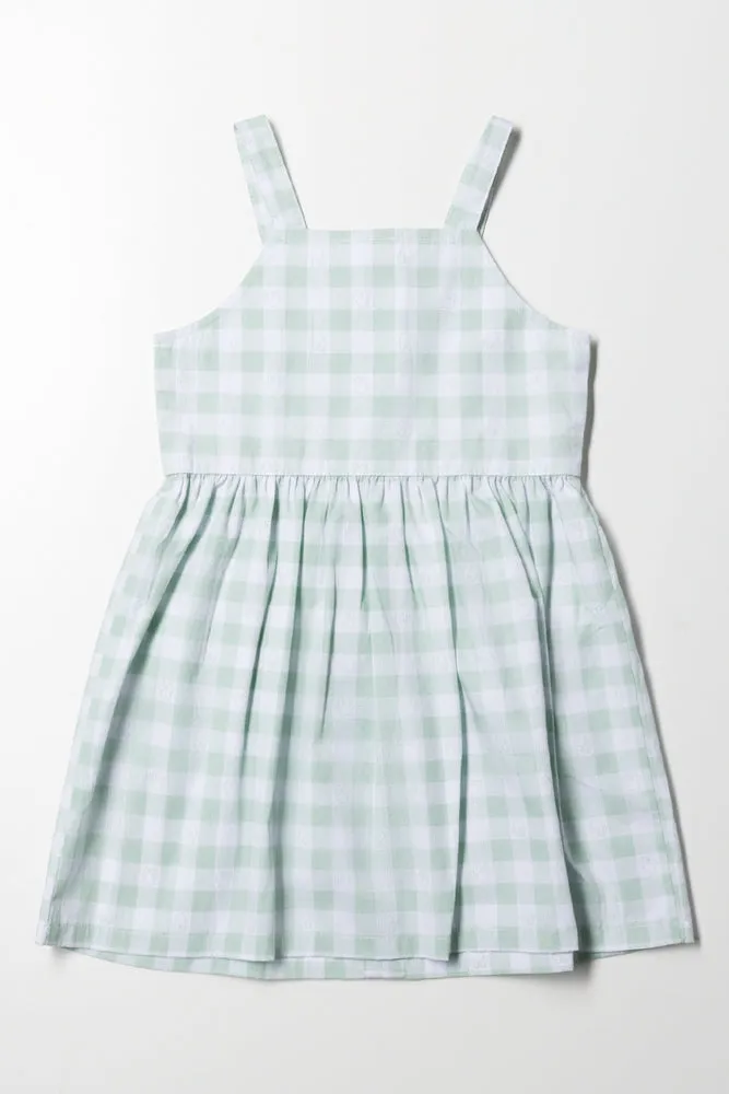 Minnie Mouse Strappy Dress Green