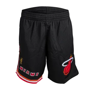 Mitchell & Ness Miami HEAT Swingman Shorts Black