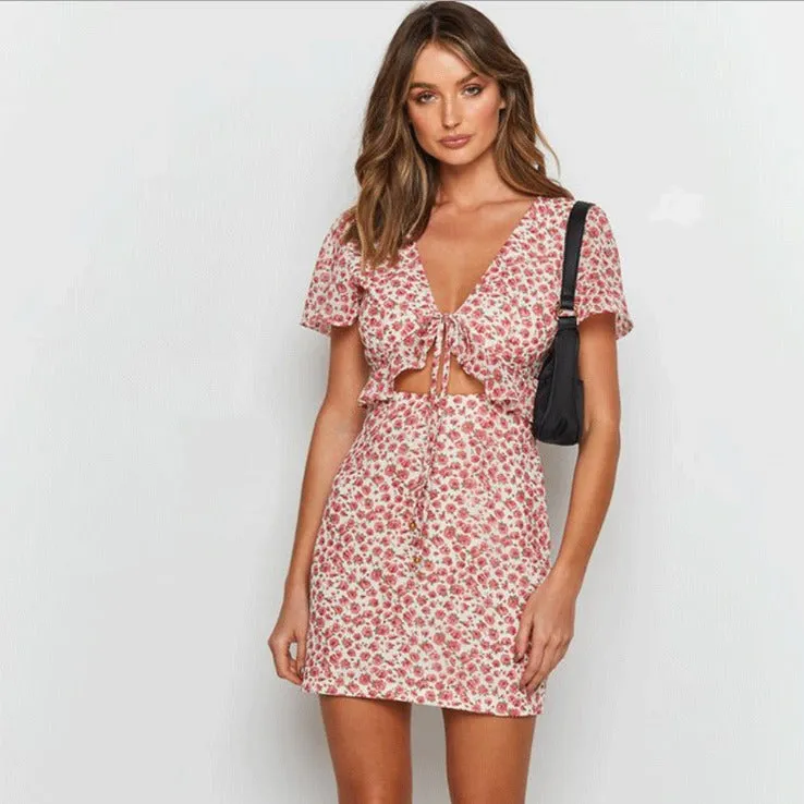 Miya Backless Top and High Waist Skirt Set