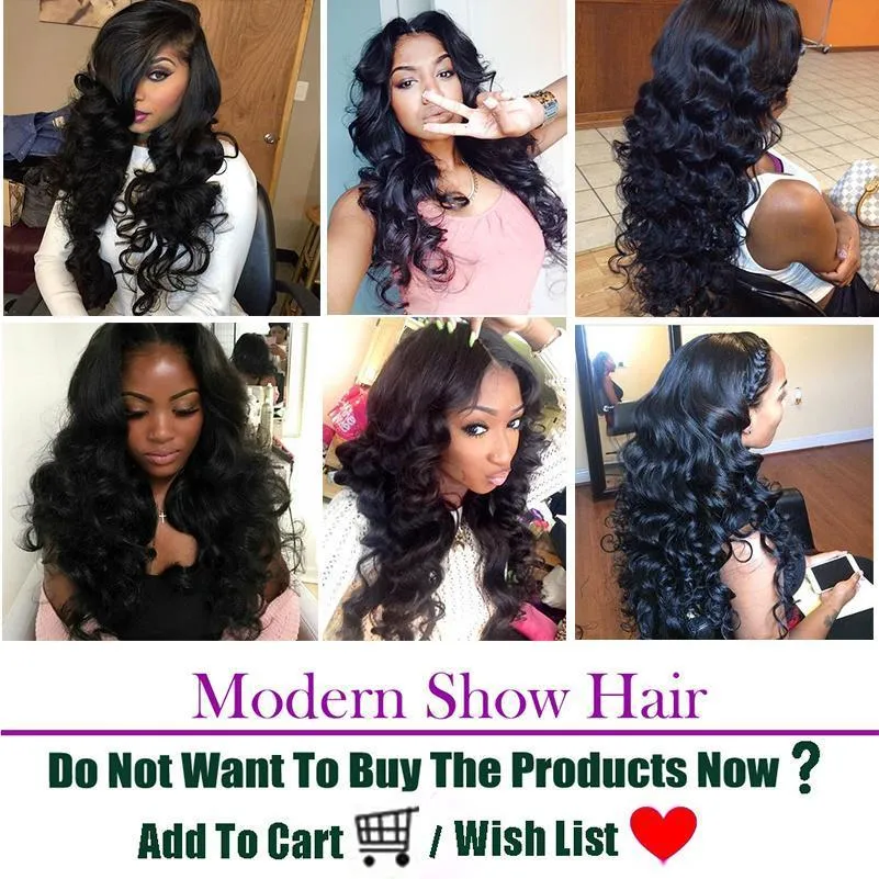 Modern Show 12A 4 Bundles Raw Indian Hair Loose Wave Virgin Remy Human Hair Weave Natrural Black