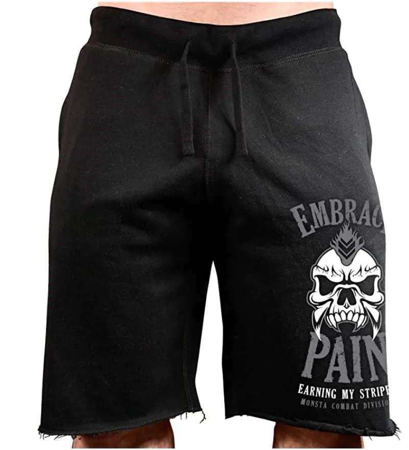 Monsta Clothing Co. Men's Sweat Shorts Workout Embrace Pain