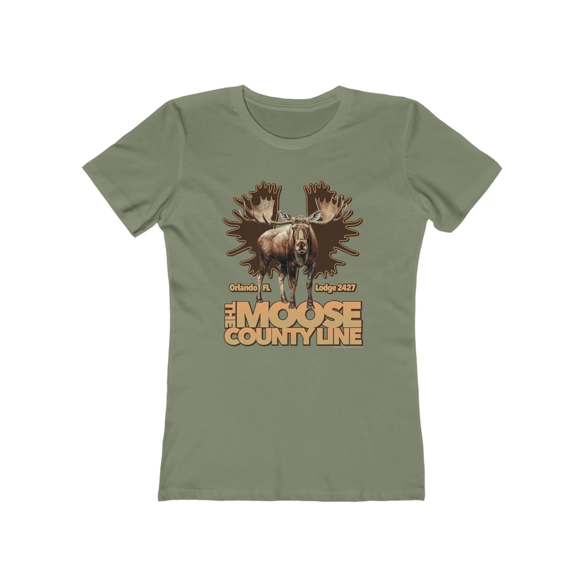 Moose Lodge 2427 - Moose Antlers - Women's T-Shirt (Front Print Only)