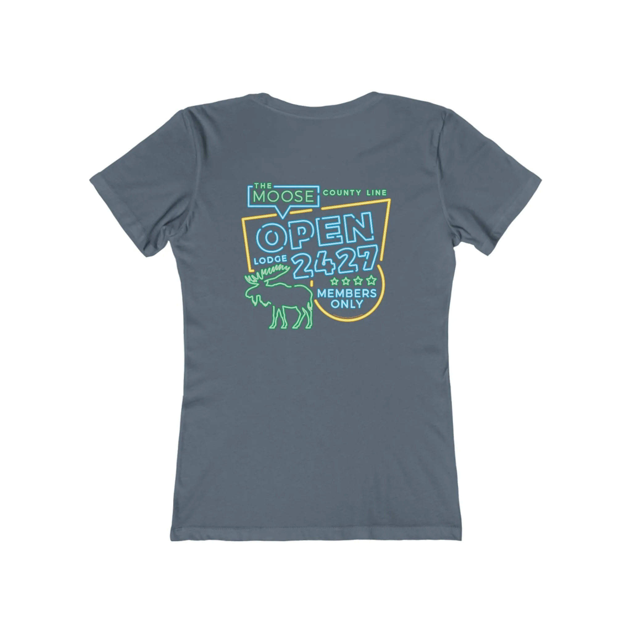 Moose Lodge 2427 - Moose Open 2427 - Women's T-Shirt (Front & Back Print)