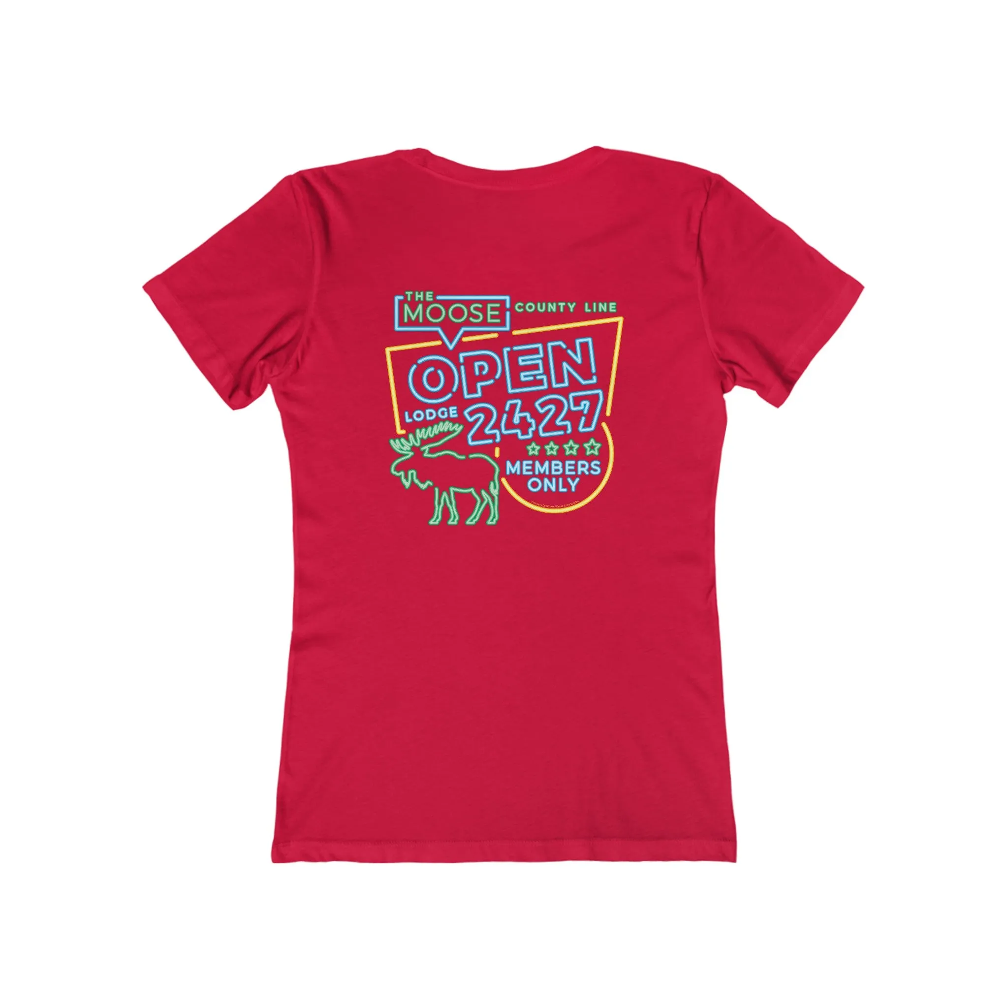Moose Lodge 2427 - Moose Open 2427 - Women's T-Shirt (Front & Back Print)