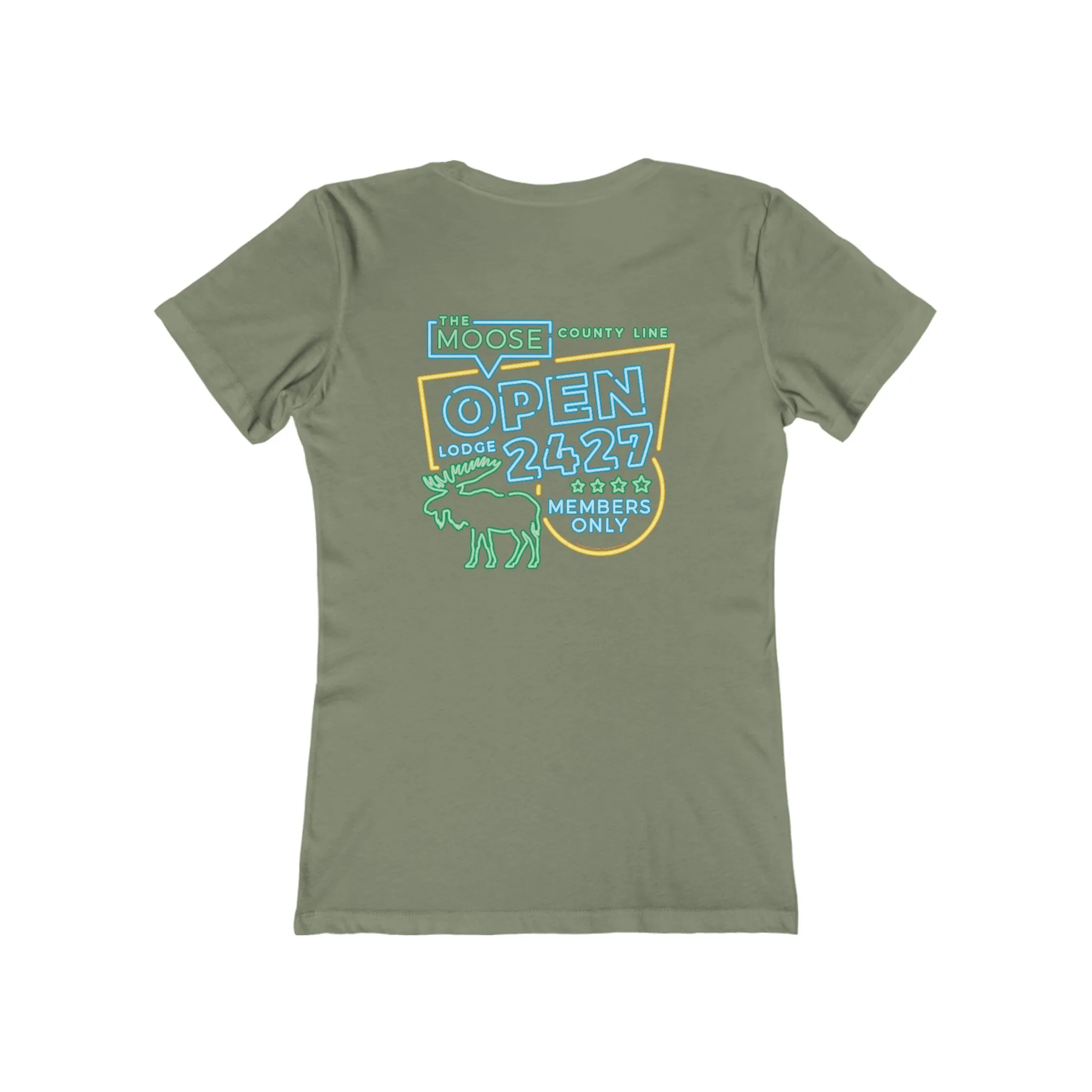 Moose Lodge 2427 - Moose Open 2427 - Women's T-Shirt (Front & Back Print)