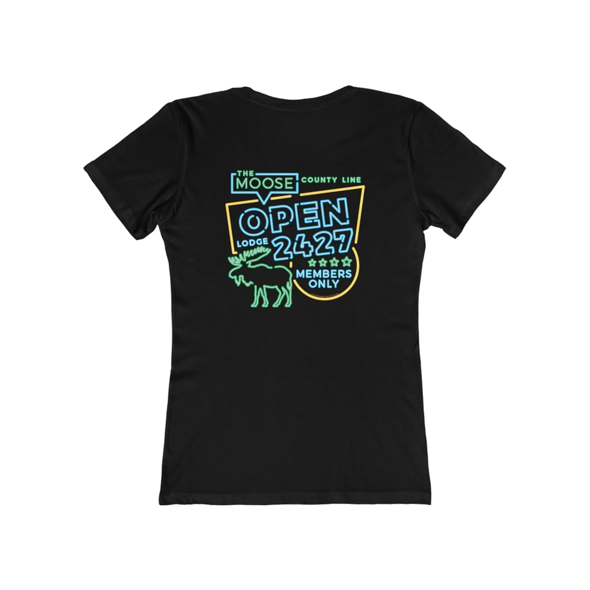 Moose Lodge 2427 - Moose Open 2427 - Women's T-Shirt (Front & Back Print)
