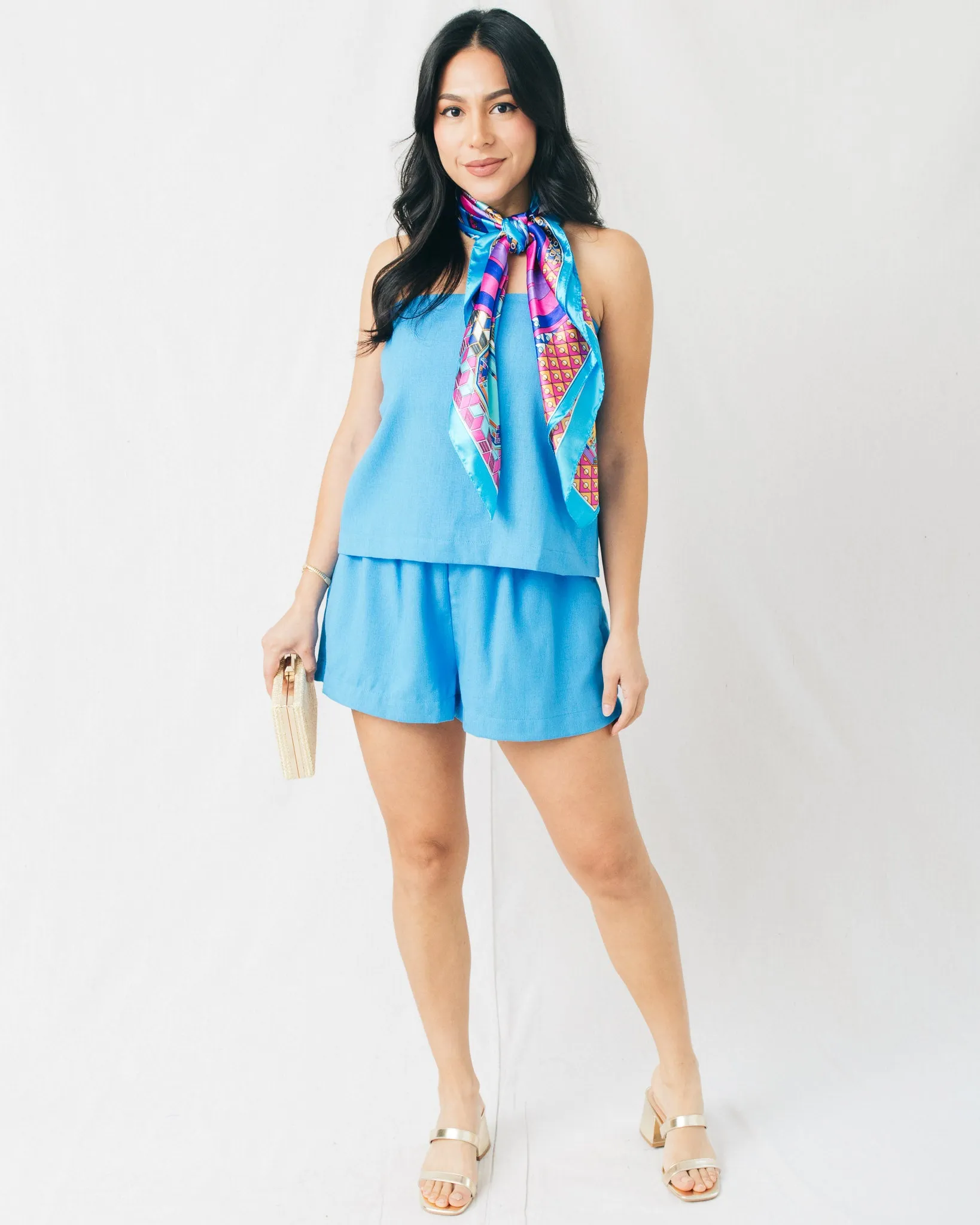 Morning Walk Elastic Waist Shorts