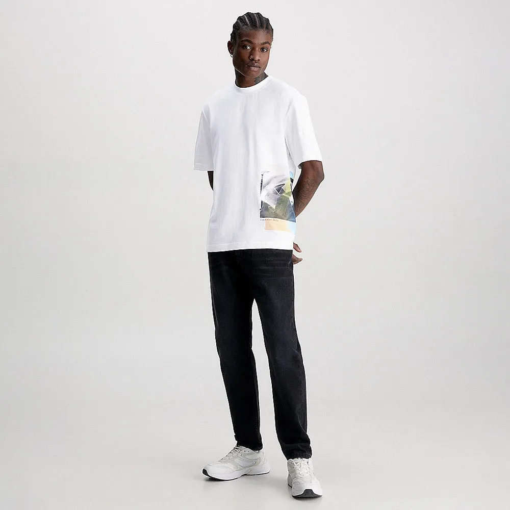 Multi Layered Photoprint T-Shirt - White