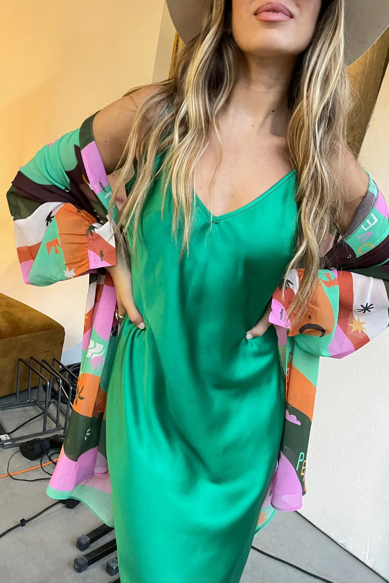 Multi Peace And Love Oversized Shirt