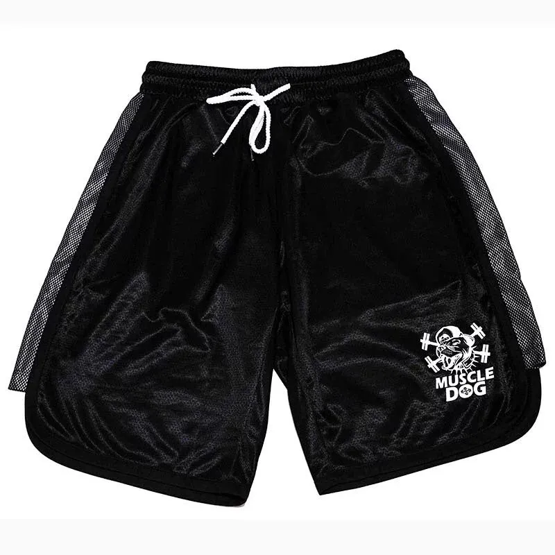 MuscleDog Knee Length Workout Shorts