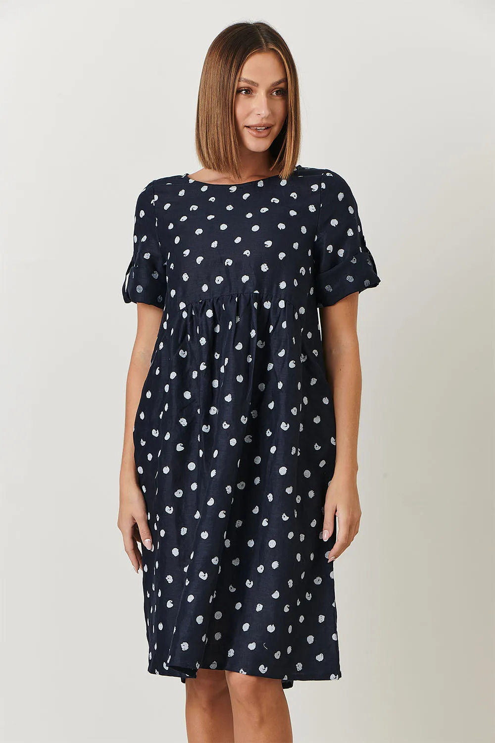 Naturals Confetti Linen Dress Ga271