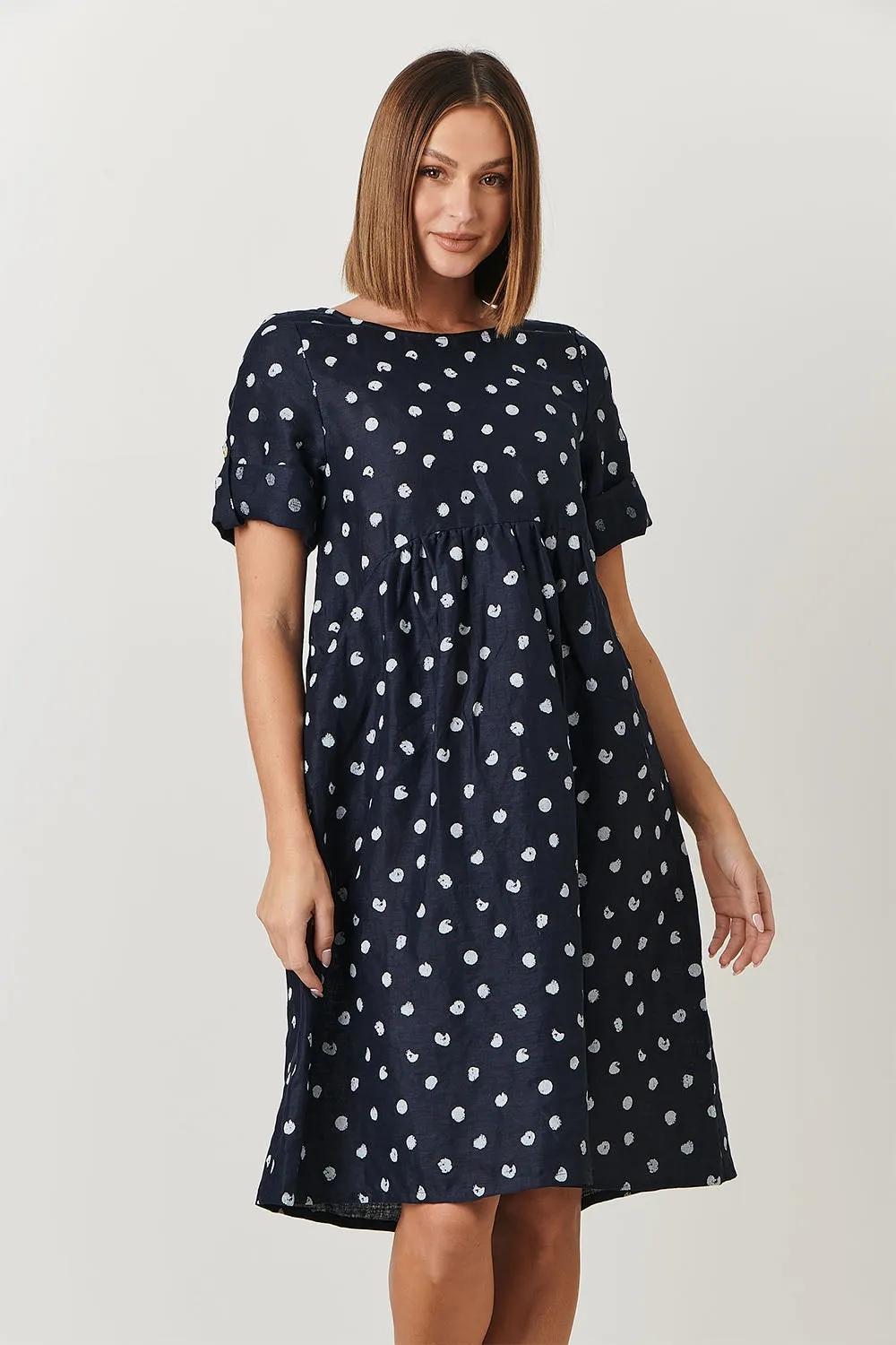 Naturals Confetti Linen Dress Ga271