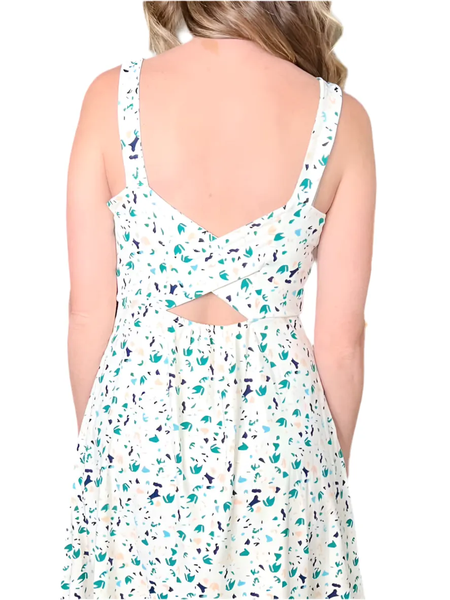 Navy - Cream Teal Terrazzo