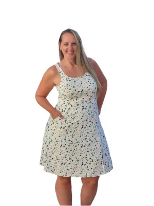 Navy - Cream Teal Terrazzo
