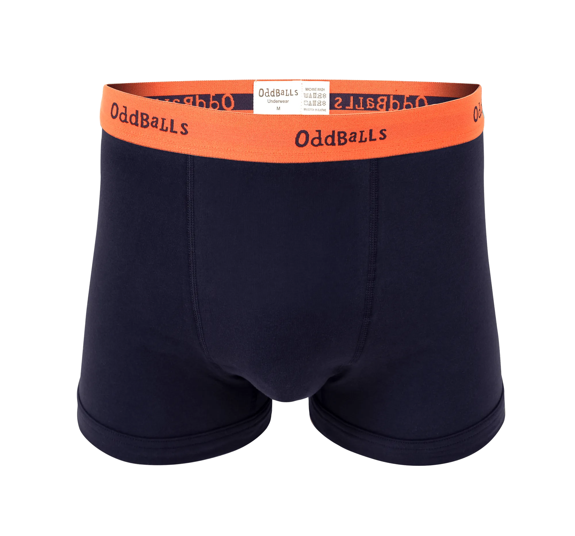 Navy/Peach - Mens Boxer Shorts