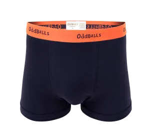 Navy/Peach - Mens Boxer Shorts