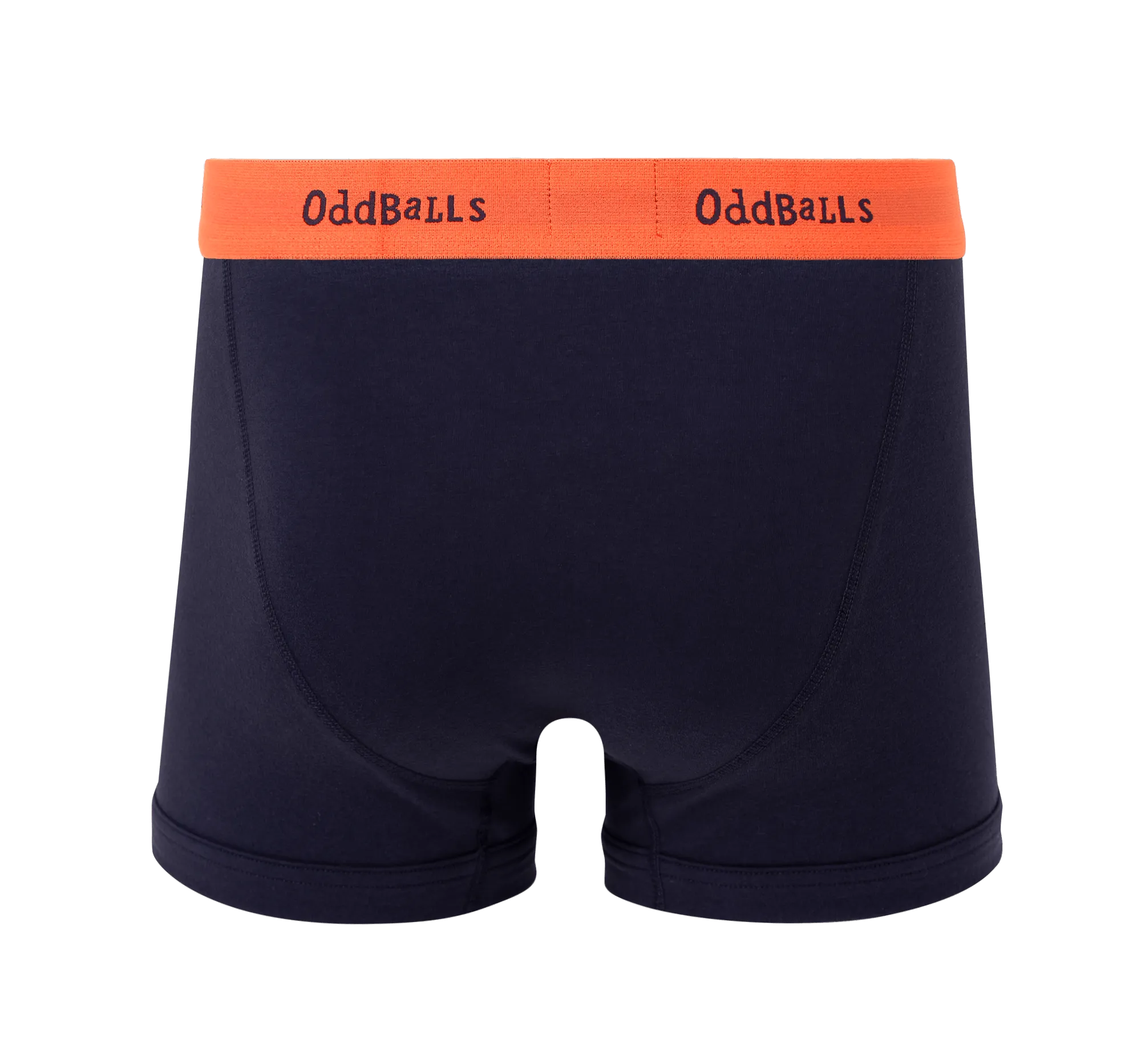 Navy/Peach - Mens Boxer Shorts
