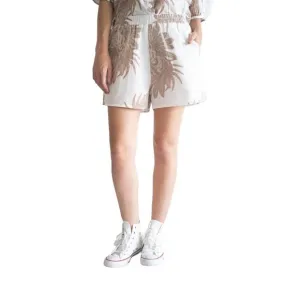 NEW LAS SUREÑAS greek tiger short in white