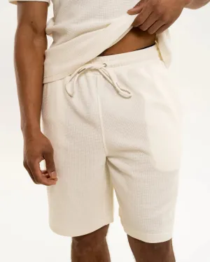Newcastle United Men's Ecru Waffle Shorts