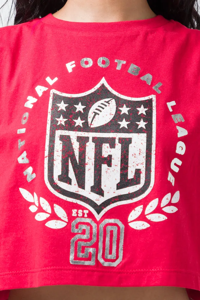 NFL Oversized Muscle T-Shirt Red