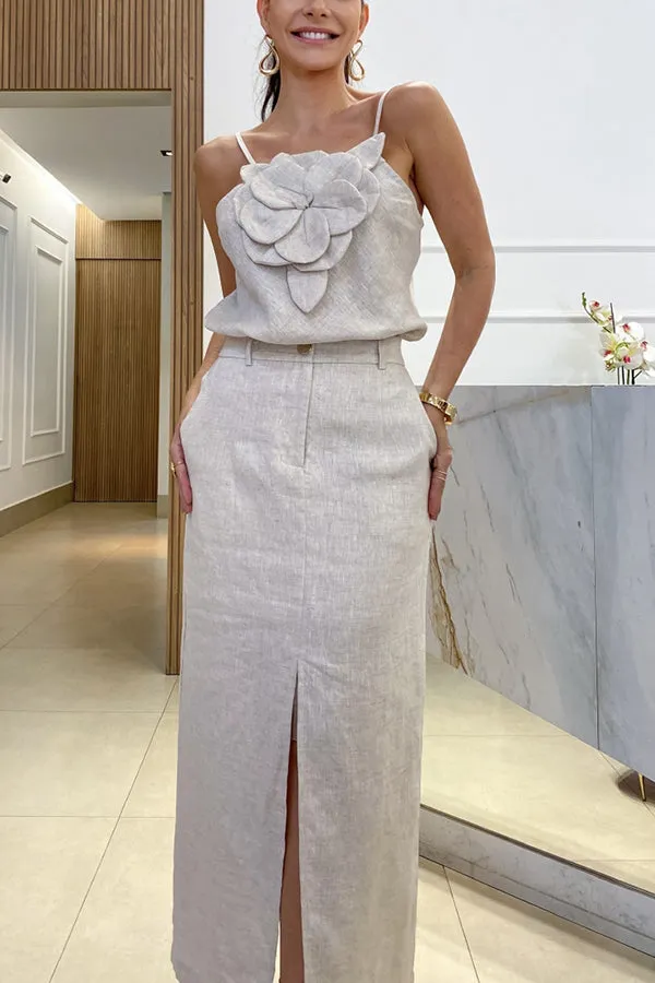 Nica Chic Front Slit Maxi Dress