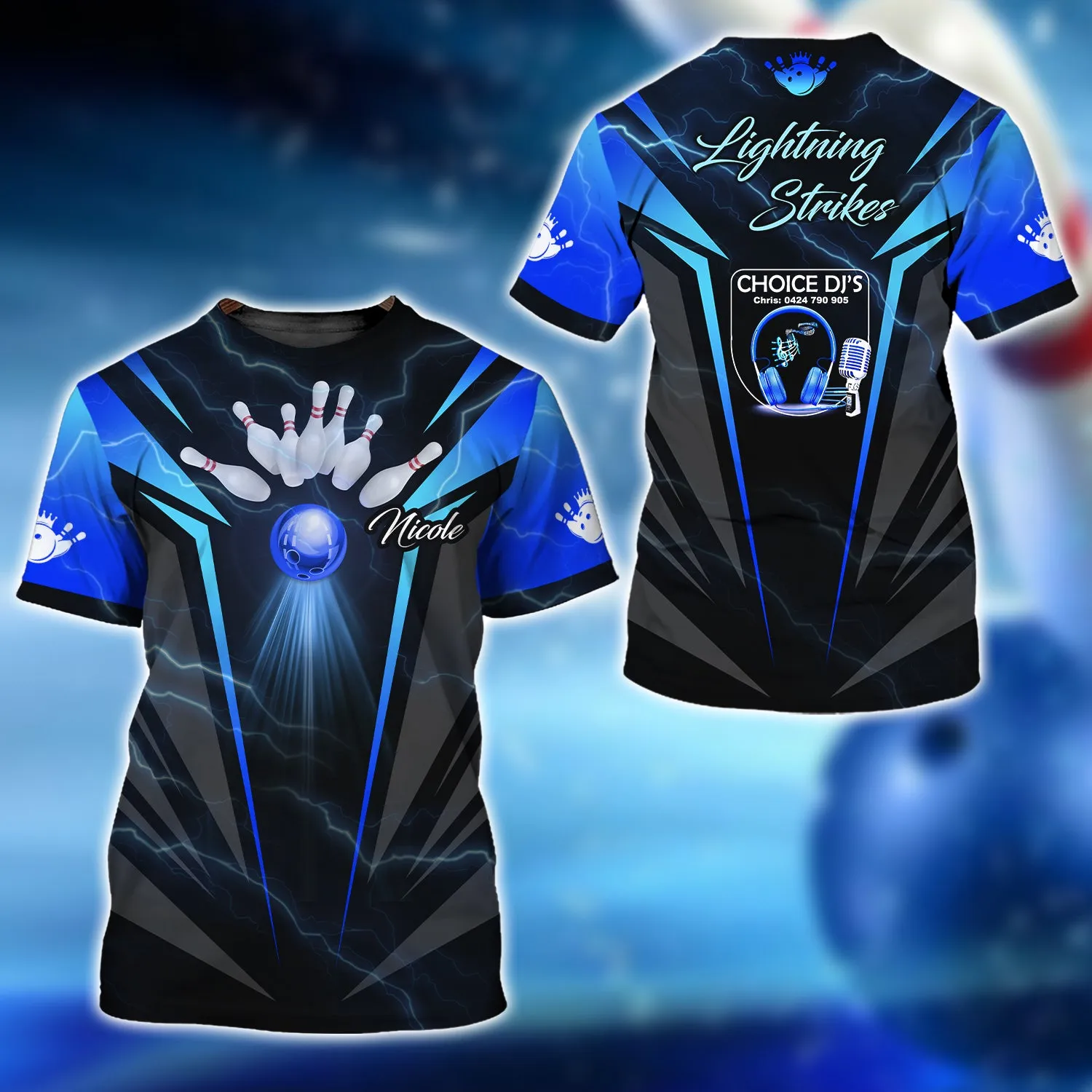 Nicole Lightning Strikes Team 3D Shirt - QB95