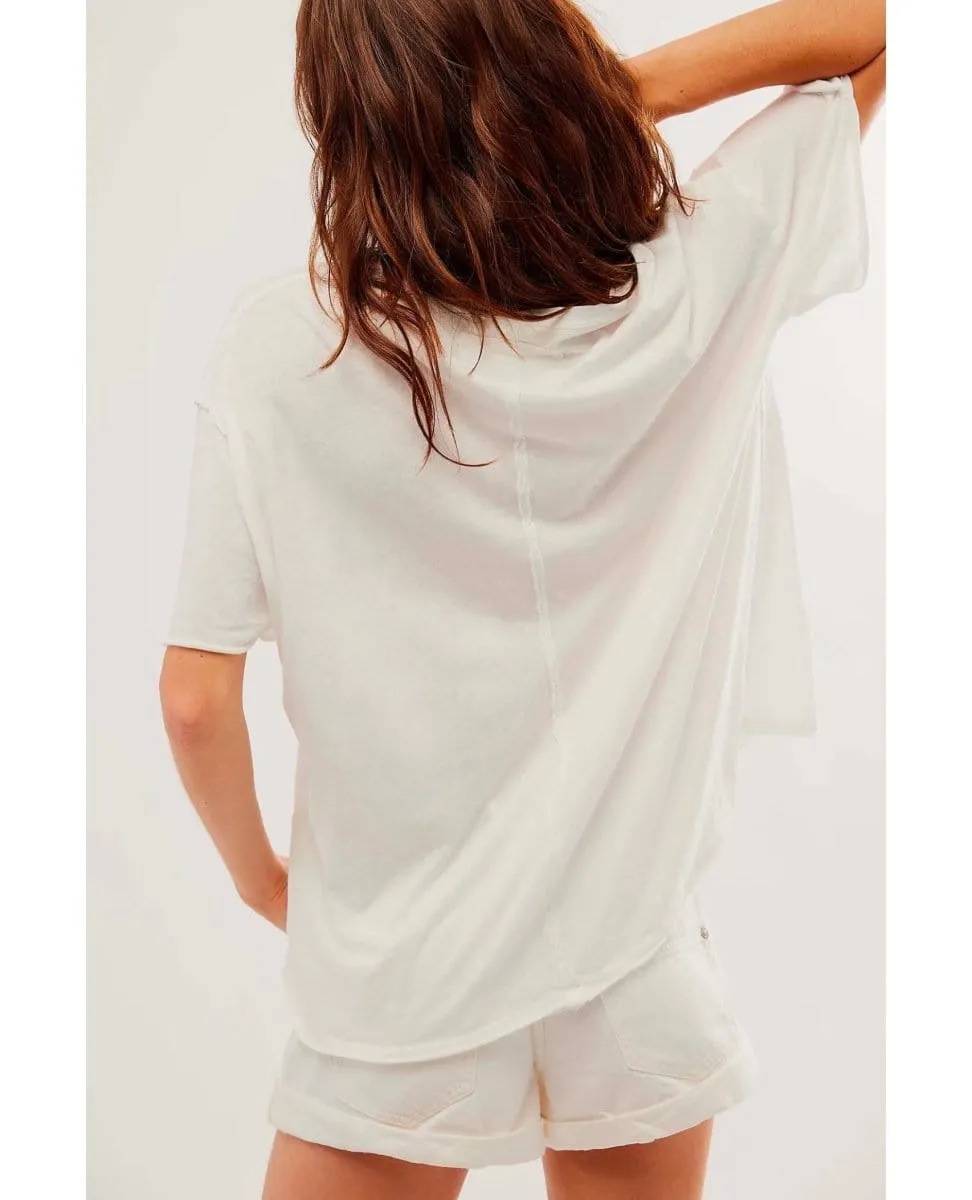 Nina Vintage Tee Ivory