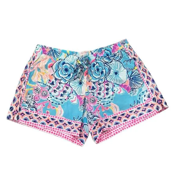 NWT! Lilly Pulitzer Katia Shorts in Bali Blue - Size Medium