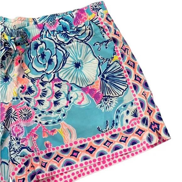 NWT! Lilly Pulitzer Katia Shorts in Bali Blue - Size Medium