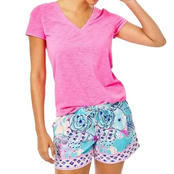 NWT! Lilly Pulitzer Katia Shorts in Bali Blue - Size Medium