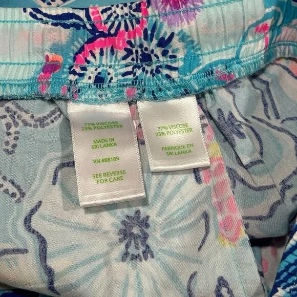 NWT! Lilly Pulitzer Katia Shorts in Bali Blue - Size Medium