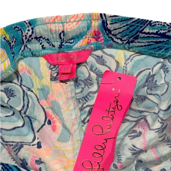 NWT! Lilly Pulitzer Katia Shorts in Bali Blue - Size Medium