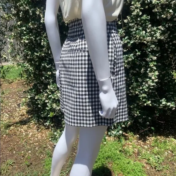 NWT Rag &amp; Bone Retro Paper Bag Waist Tailored Gingham Shorts
