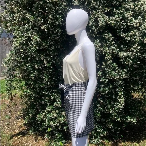 NWT Rag &amp; Bone Retro Paper Bag Waist Tailored Gingham Shorts
