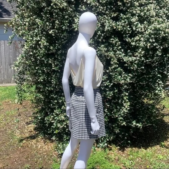 NWT Rag &amp; Bone Retro Paper Bag Waist Tailored Gingham Shorts