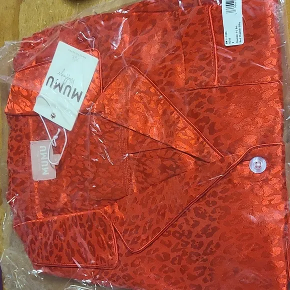 NWT Show Me Your Mumu 2 pc Bridal Slumber PJ Pajama Set Silky Cheetah