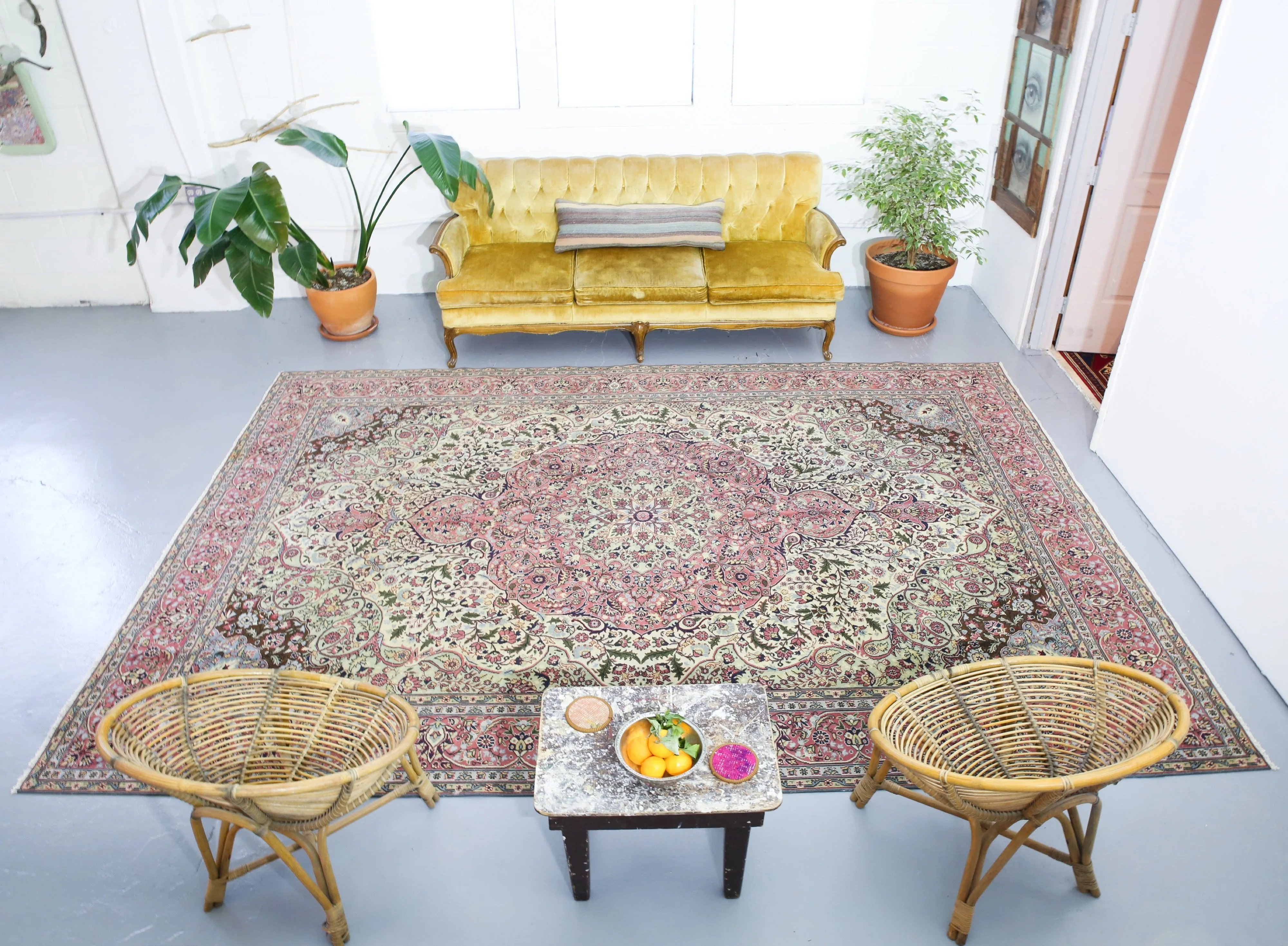 Old Konya Ladik Carpet 8.4ftx11.10ft