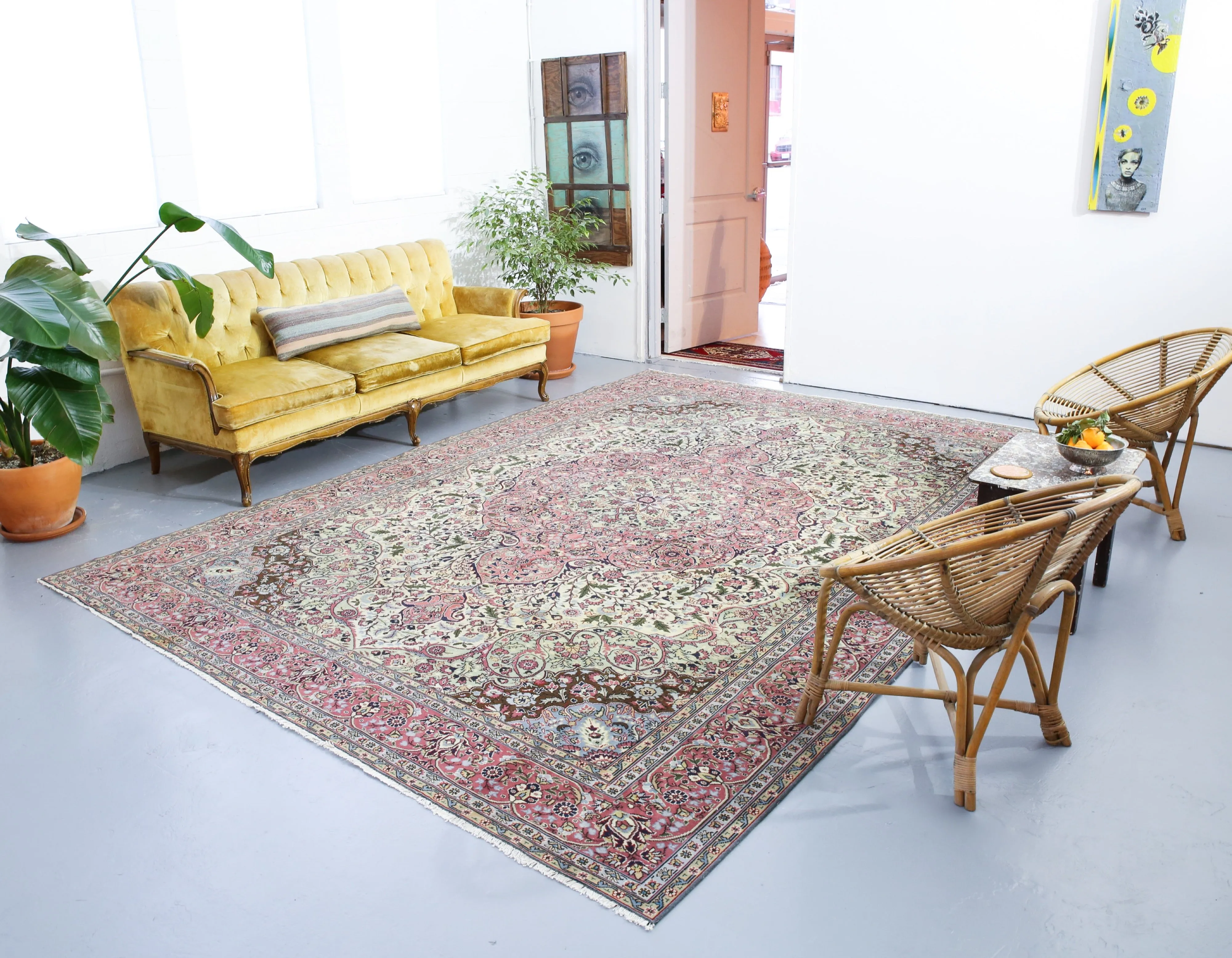Old Konya Ladik Carpet 8.4ftx11.10ft