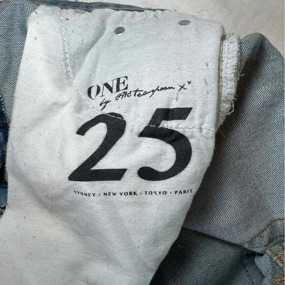 One Teaspoon Outlaws Low Waist Boyfriend Shorts