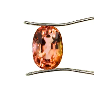 Orange Pink Tourmaline, 2.78ct, Oval Cut